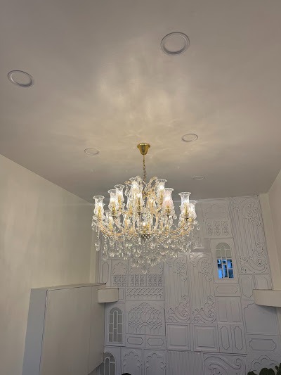 H2O Cafe crystal chandelier